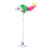 Juguete Interactivo para Gatos con Varita de Plumas y Cascabel