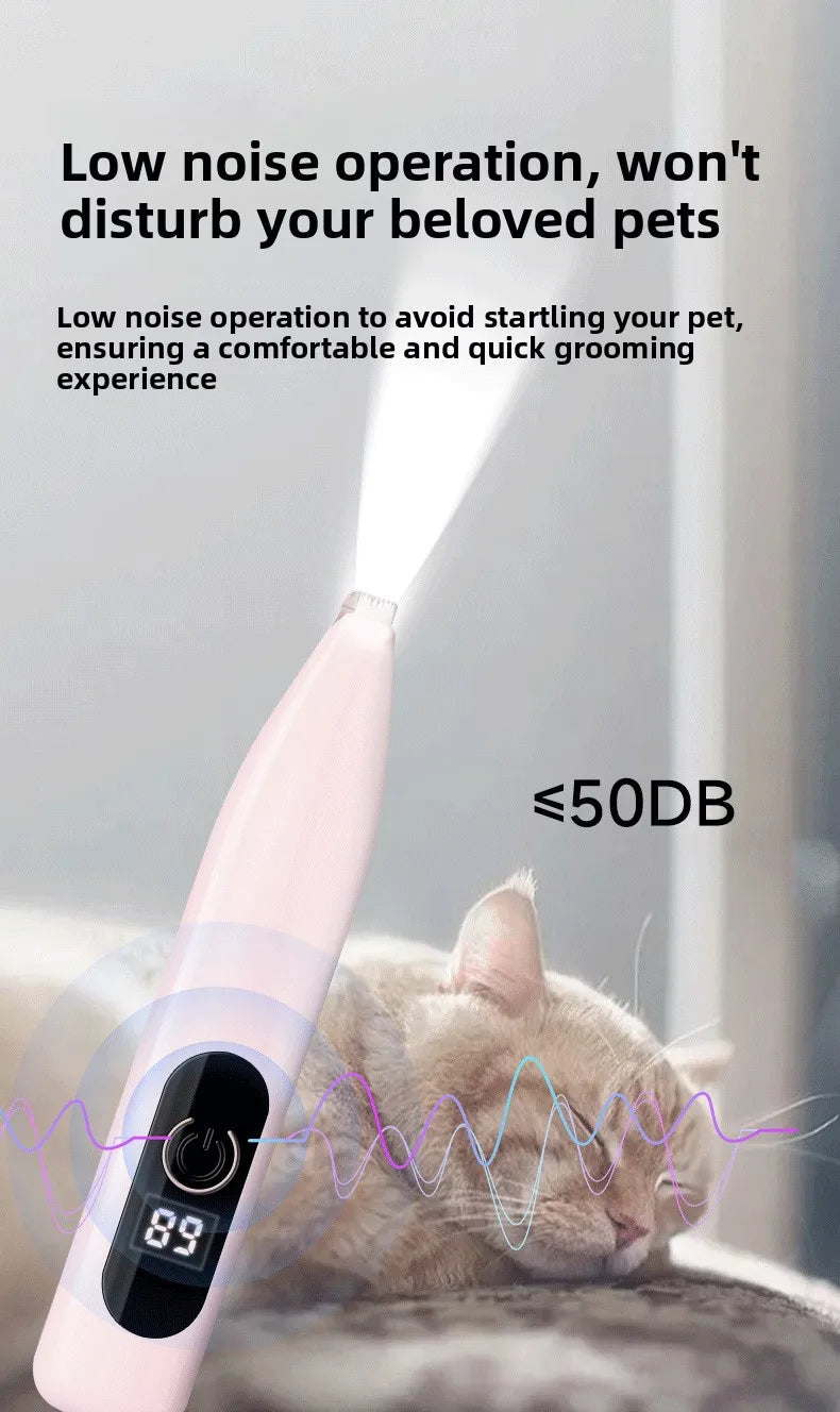 Quiet Mini Pet Hair Trimmer with Ceramic Blade