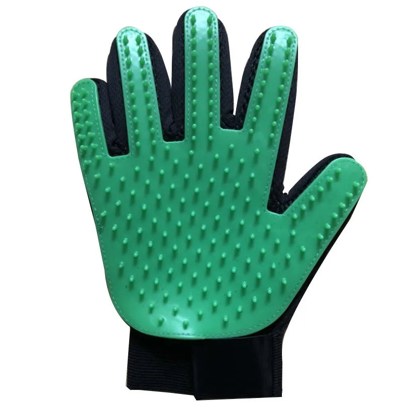 Gants de toilettage en silicone pour animaux