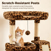 Compact Cat Tree Tower with Sisal Scratching Posts and Cozy Perches