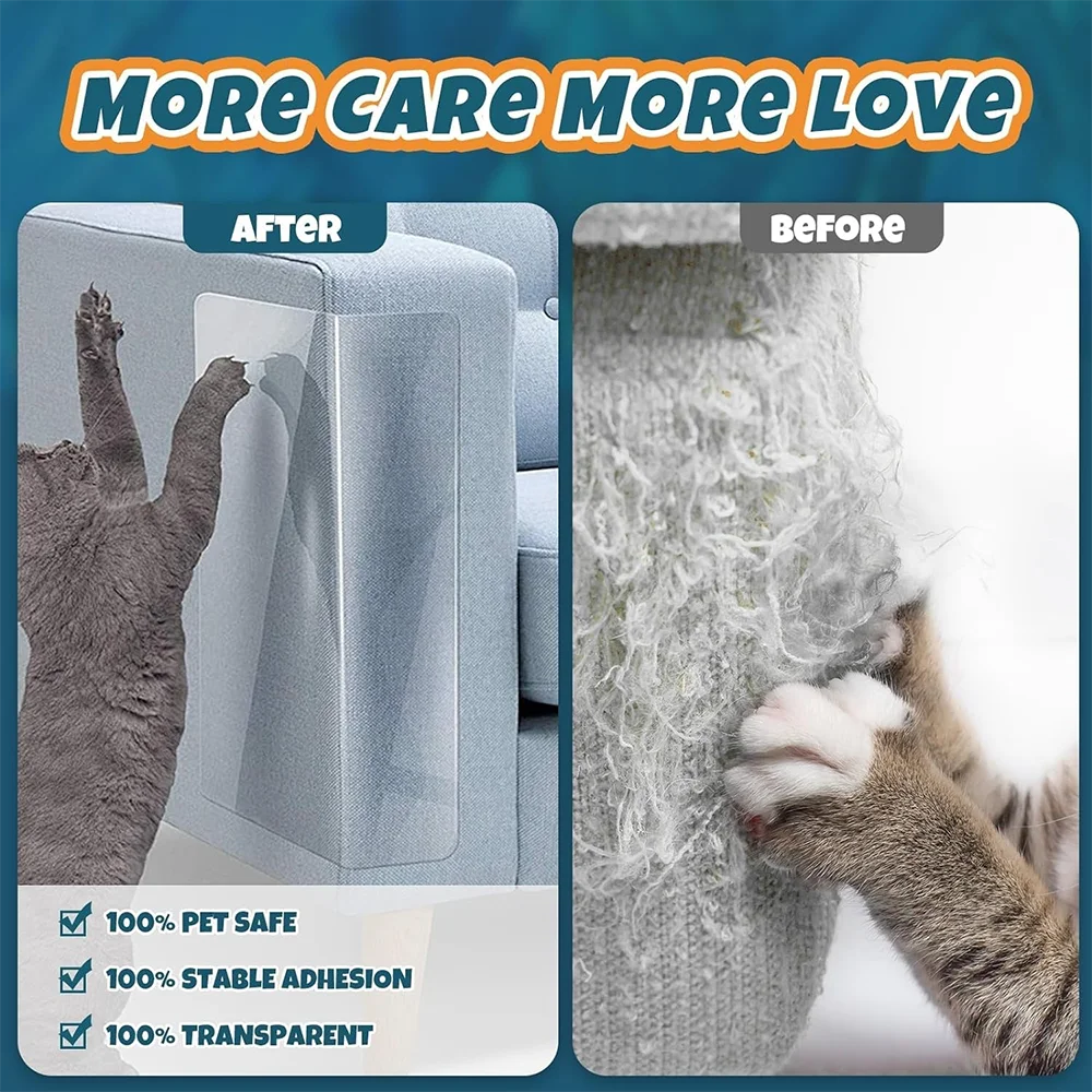 Transparent Cat Scratch Deterrent Tape for Furniture Protection