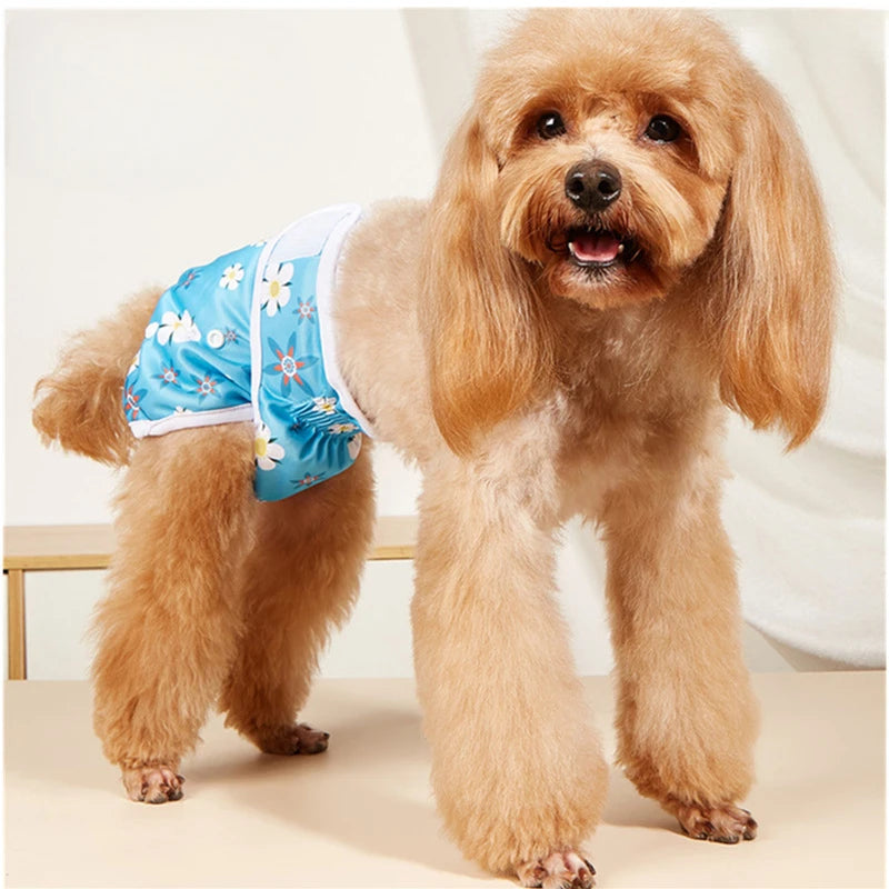 Reusable Washable Dog Diapers for Female Dogs in Heat