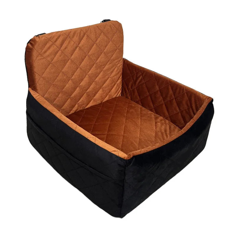 Washable Dog Car Seat with Removable Orthopedic Cushion