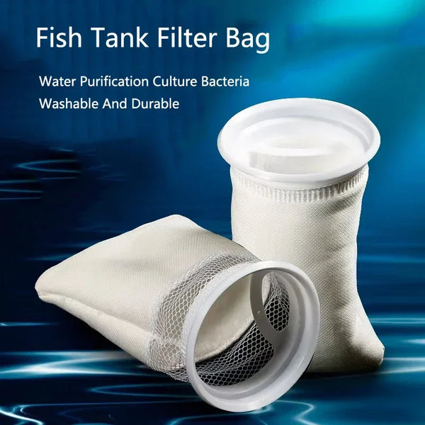 Sac de filtration réutilisable pour aquarium avec cadre de montage