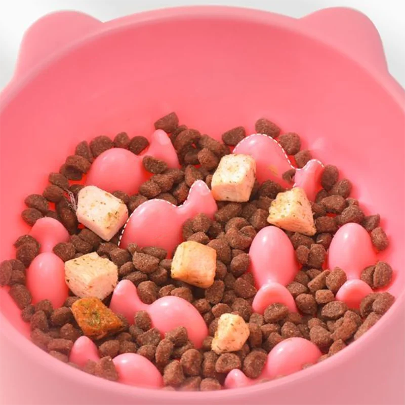 Bol anti-étouffement à déglutition lente pour chats et chiens