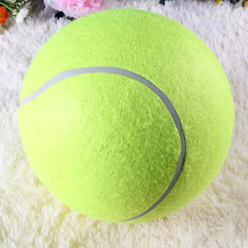 Giant 24cm Inflatable Tennis Ball Dog Toy with Pump