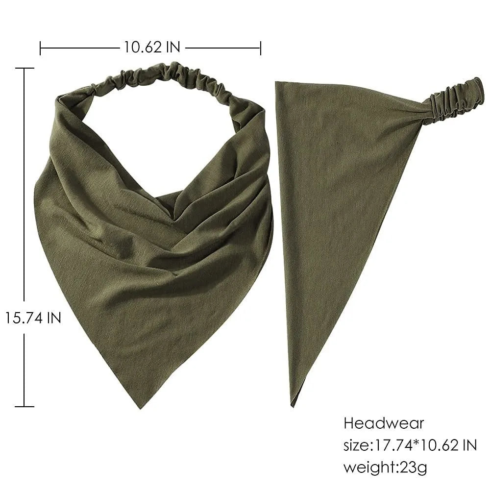 Boho Floral Print Cotton Triangle Hair Bandanas