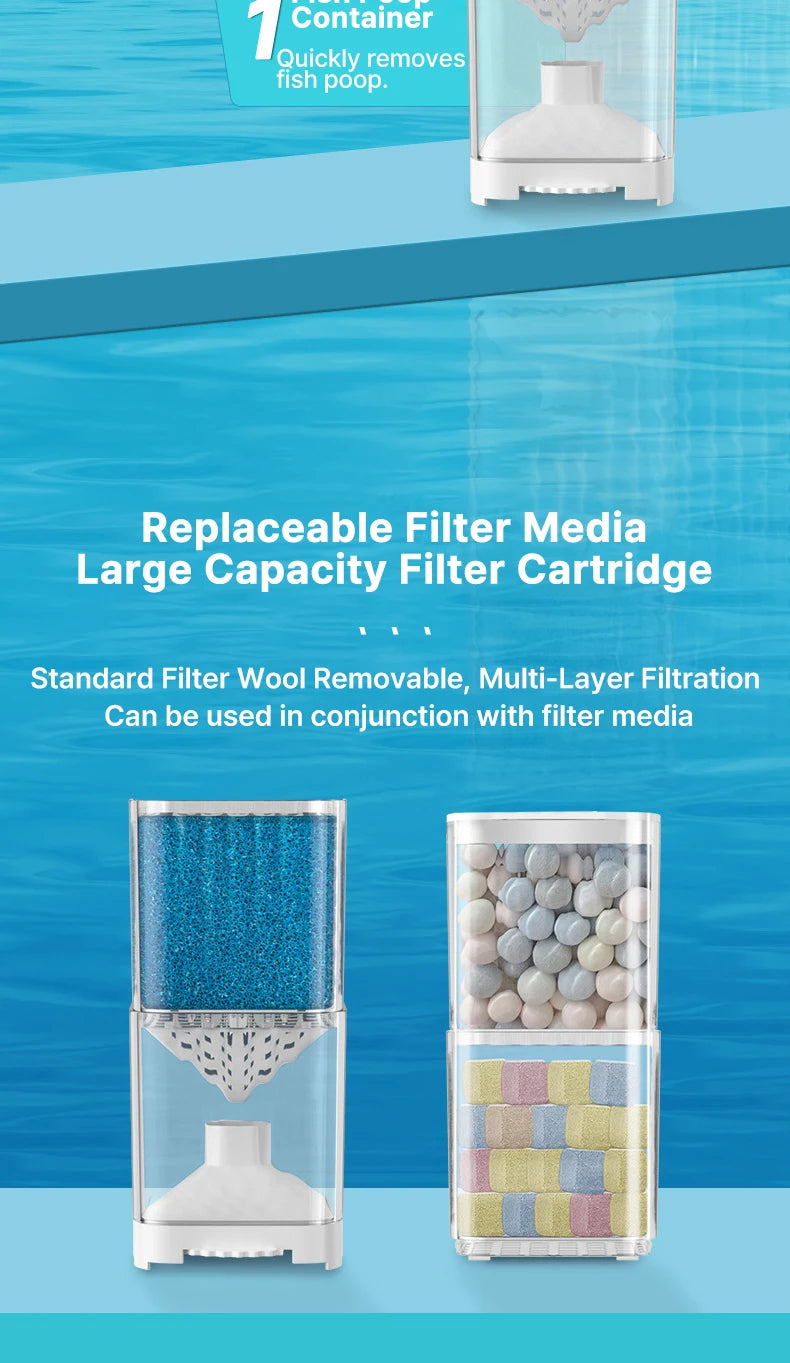 Pompe de filtre submersible pour aquarium