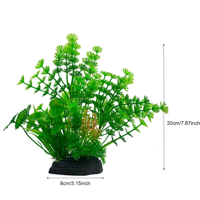 Realistic Artificial Aquarium Plants for Fish Tank Décor