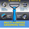 Double-Sided Pet Grooming Comb for Detangling and Shedding