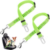 Reflective Adjustable Dog Car Seat Belt with Bungee Harness