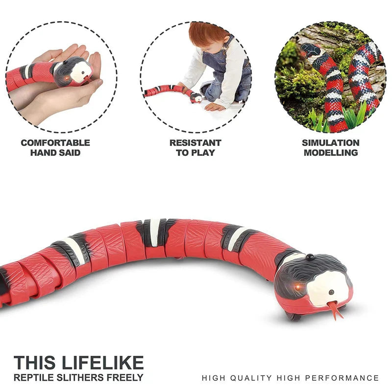 Jouet Serpent Interactif à Détection Intelligente pour Chats