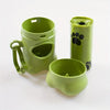 Bone-Shaped Pet Waste Bag Dispenser with Clip