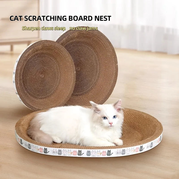 Lit Grattoir en Forme de Bol pour Chat