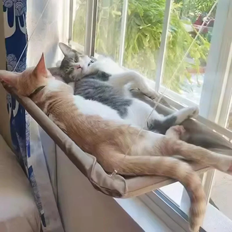 Window-Mounted Cat Hammock with Suction Cup Mount