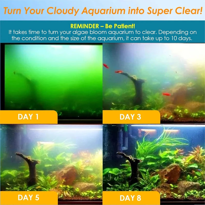 Filtre Submersible 5-en-1 pour Aquarium avec Stérilisateur UV