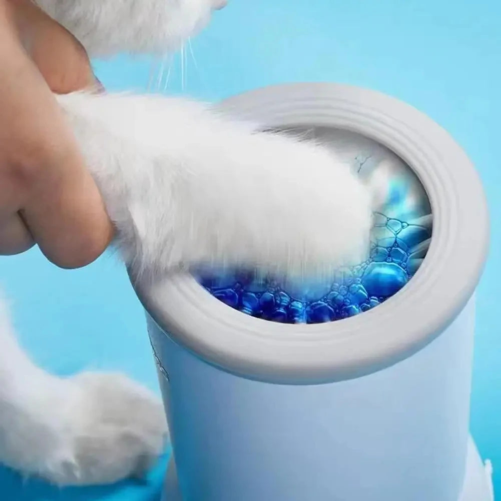 Electric Pet Paw Cleaner Cup with Gentle Bristles