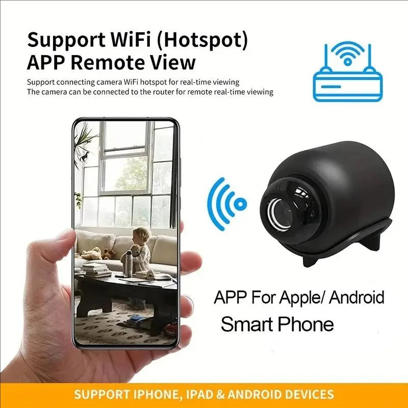 Mini Wireless Security Camera with 1080P HD and Night Vision