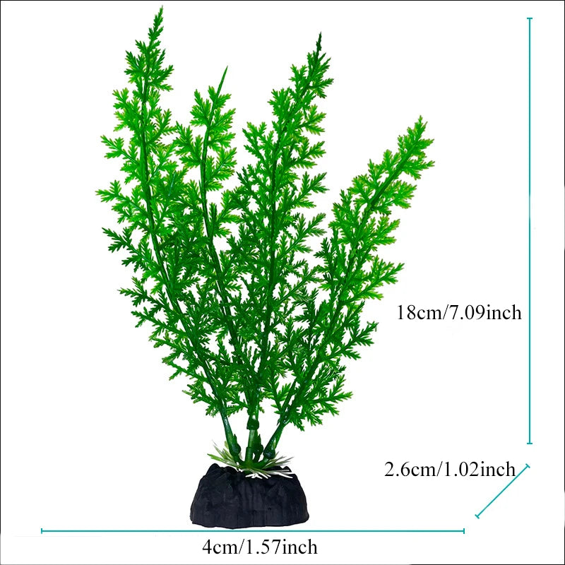 Realistic Artificial Aquarium Plants for Fish Tank Décor