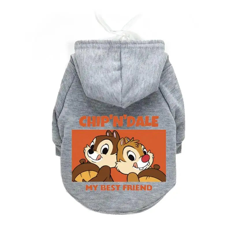 Sudadera gris con ilustración de Chip 'n Dale y el texto Mi Mejor Amigo