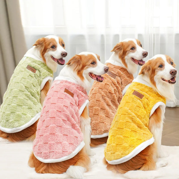 Suéter de Felpa de Algodón Cómodo para Perros de Raza Grande