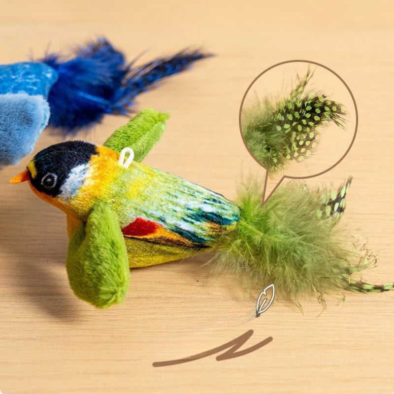 Juguete Interactivo para Gatos con Pájaro