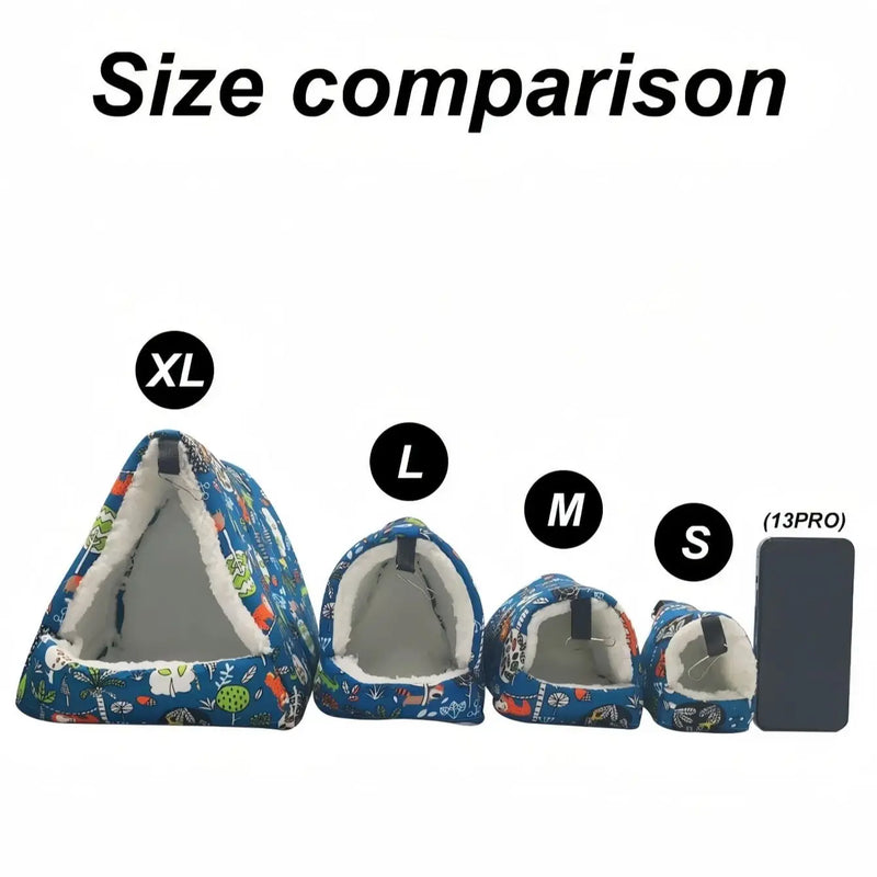 عش عصفور دافئ سرير هاموك للطيور الصغيرة