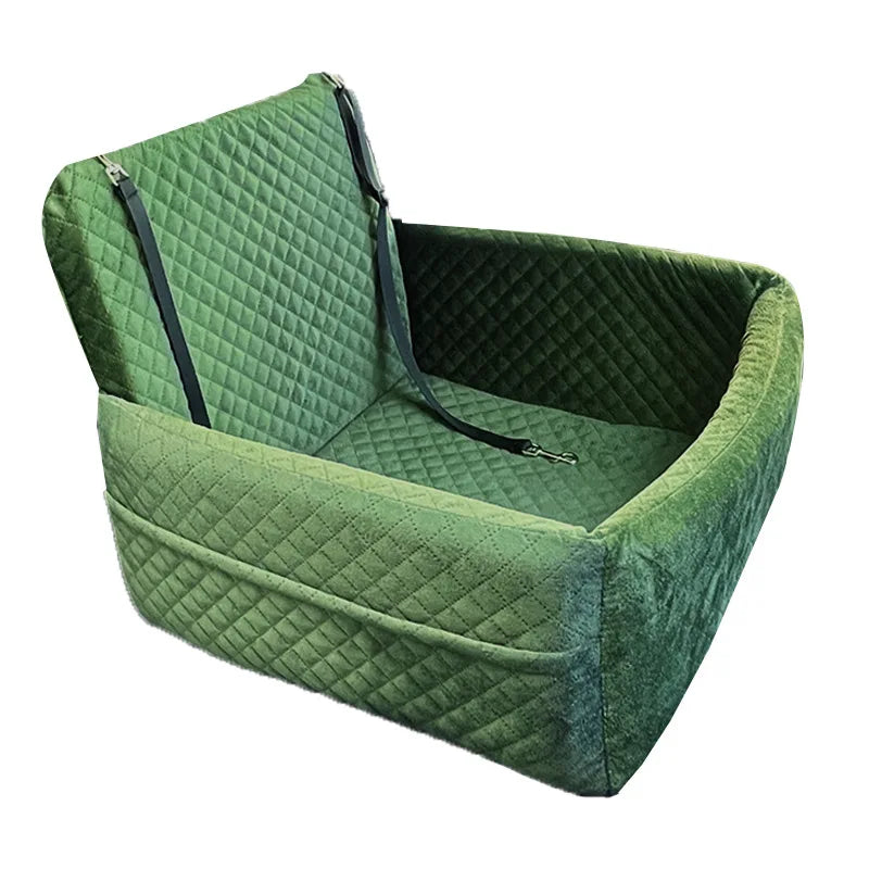 Washable Dog Car Seat with Removable Orthopedic Cushion