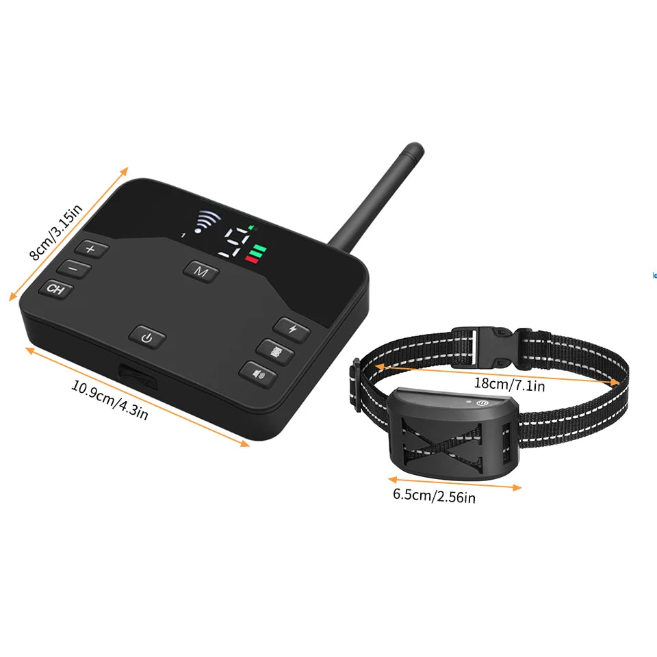 2-in-1 Wireless Dog Training Collar with Remote and Electric Fence