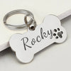 Personalized Stainless Steel Bone-Shaped Dog ID Tag