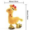 Plush Squeaky Donkey Dog Toy for Teething and Interactive Play