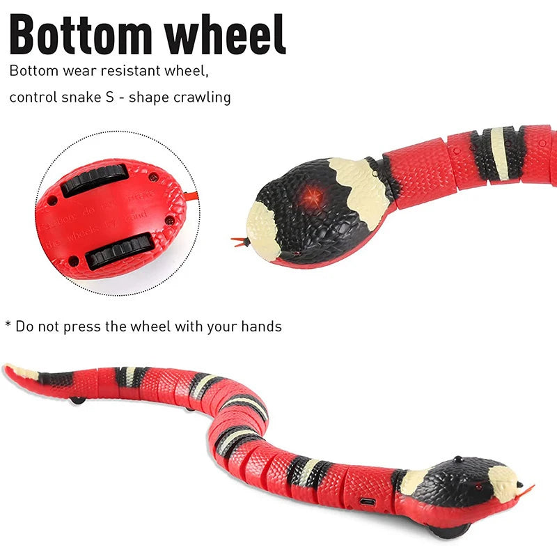 Jouet Serpent Interactif Rechargeable par USB pour Chat