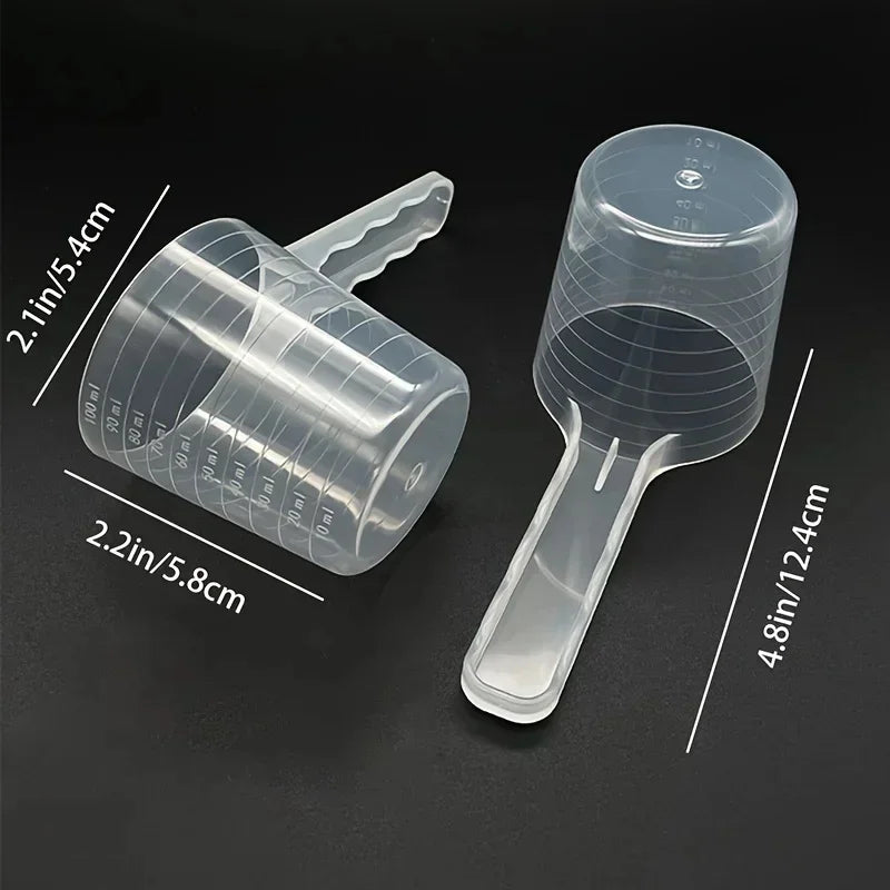 Transparent Pet Measuring Spoon with Scale for Dogs and Cats