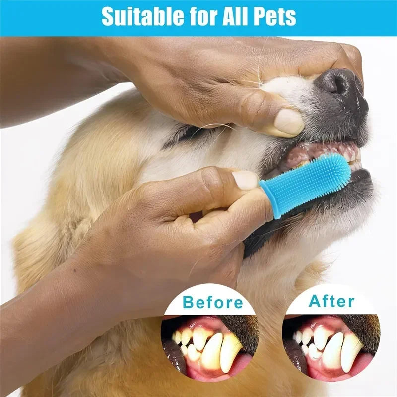 Brosse à dents pour doigts en silicone doux