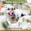 Pet Bath Brush with Soap Dispenser & Silicone Bristles