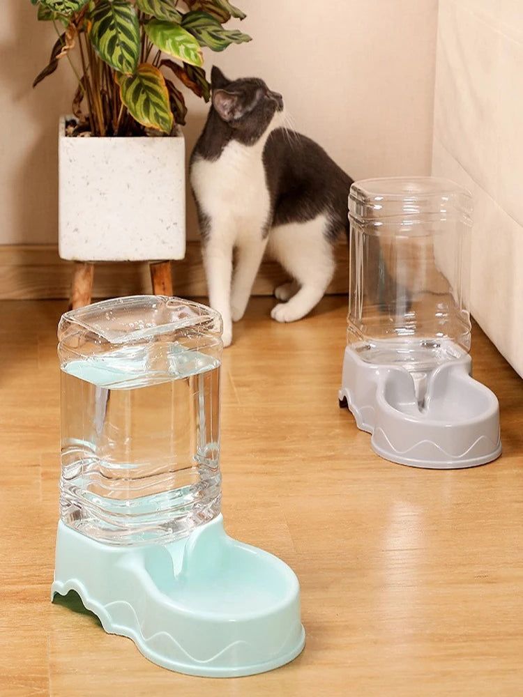 Automatic Pet Feeder with Drinking Bowl Large Capacity 3.8L