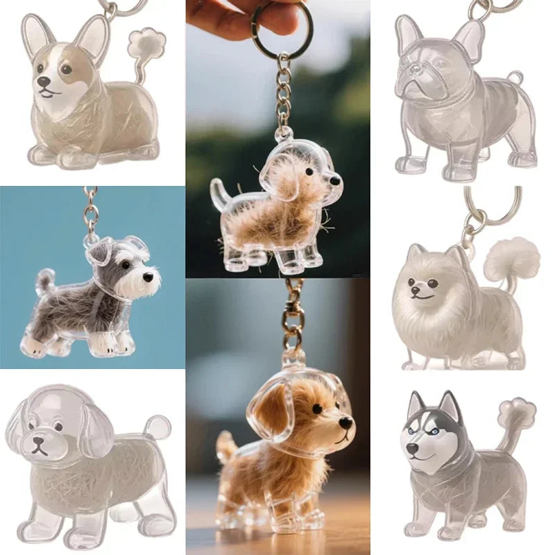 Porte-clés Souvenir de Poils d'Animal