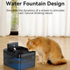 Wireless Cat Water Fountain with Infrared Sensor and 2600mAh Battery