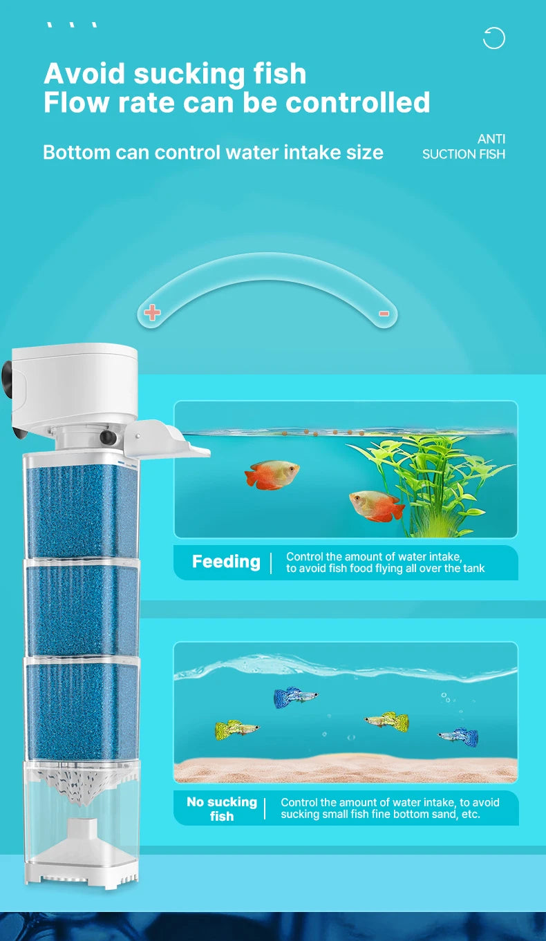 Pompe de filtre submersible pour aquarium