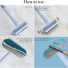 Multi-Surface Pet Hair Remover Brush with Self-Cleaning Base