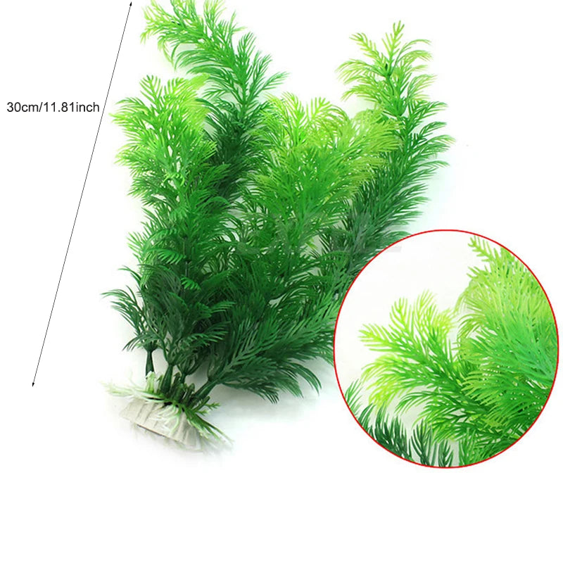Realistic Artificial Aquarium Plants for Fish Tank Décor