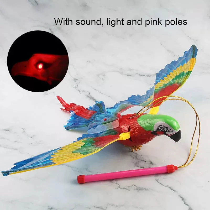 Interactive Flying Bird Cat Toy with Hanging Teaser