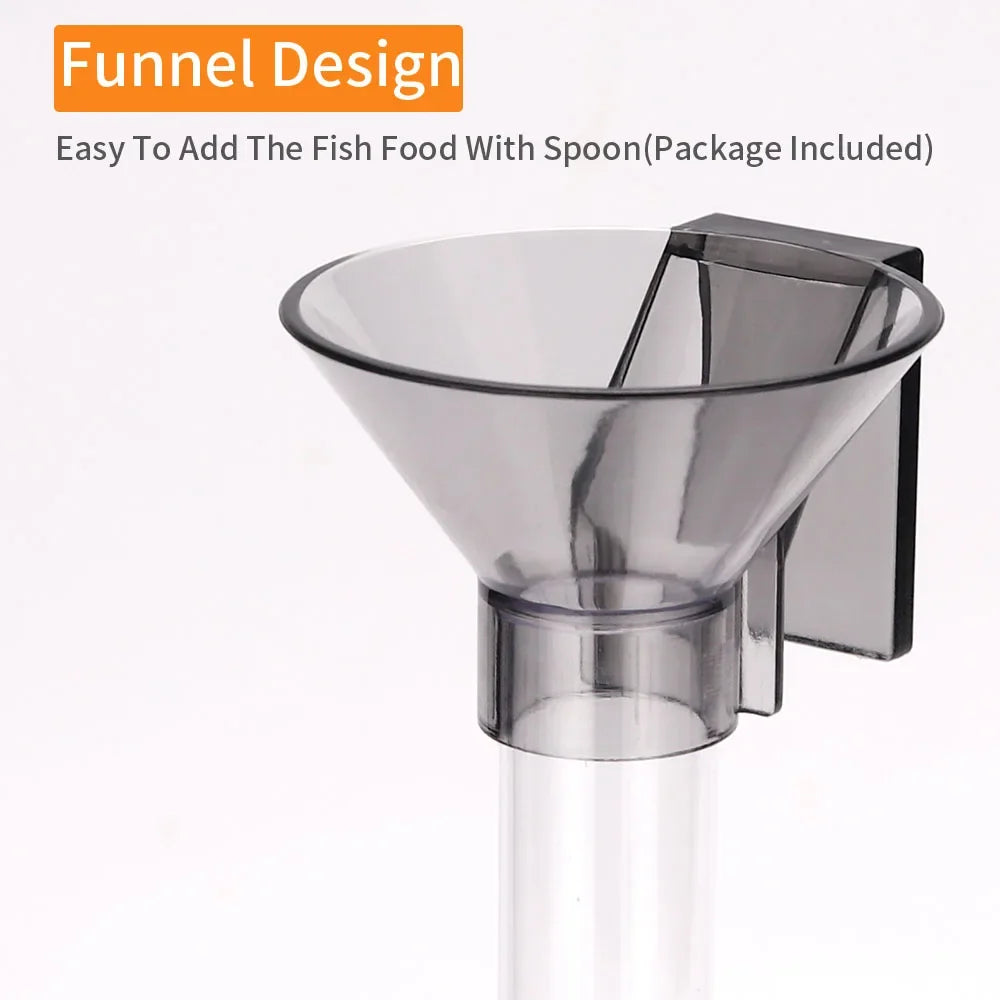 Adjustable Acrylic Aquarium Feeder Tube