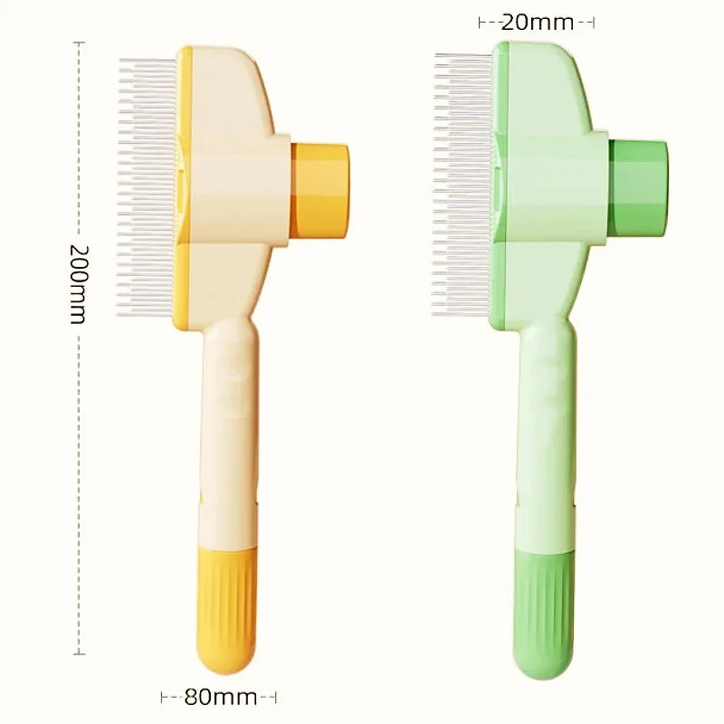 Self-Cleaning Pet Grooming Brush with Massage Pins