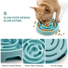 Anti-Gulping Maze Slow Feeder Dog Bowl with Non-Slip Base