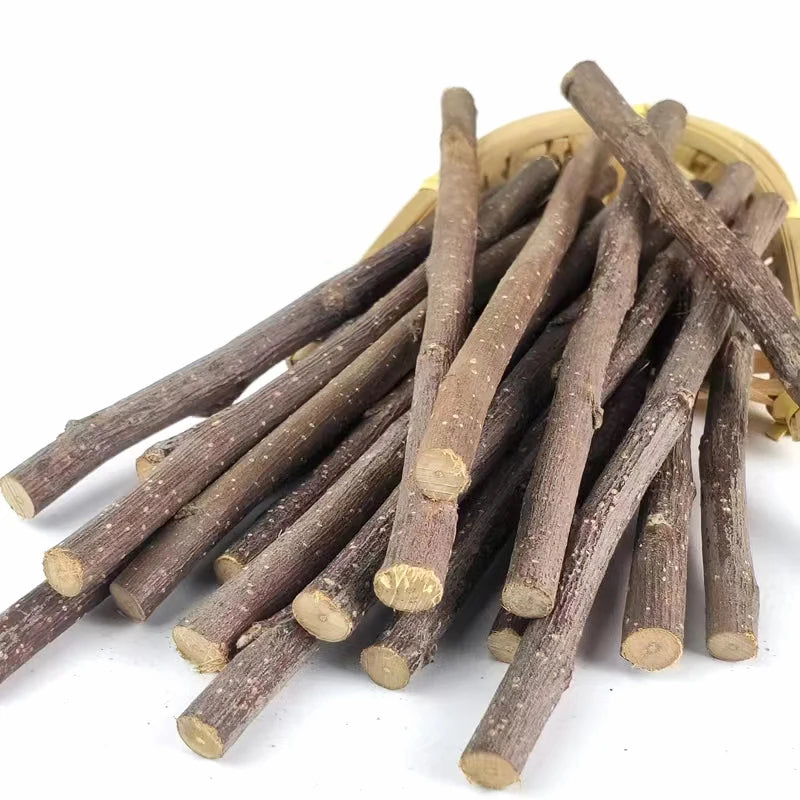 Palos de Madera de Manzana Natural para Mascotas Pequeñas