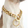 Polished Stainless Steel Slip Chain Dog Collar for Training and Walking