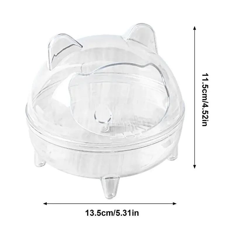 Bac à sable transparent pour hamster