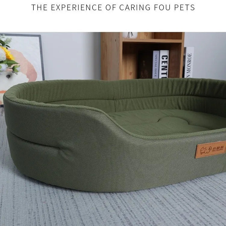 Waterproof Oxford Dog Bed with Removable Washable Cover