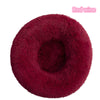 Lit Donut en Peluche Confortable pour Chat